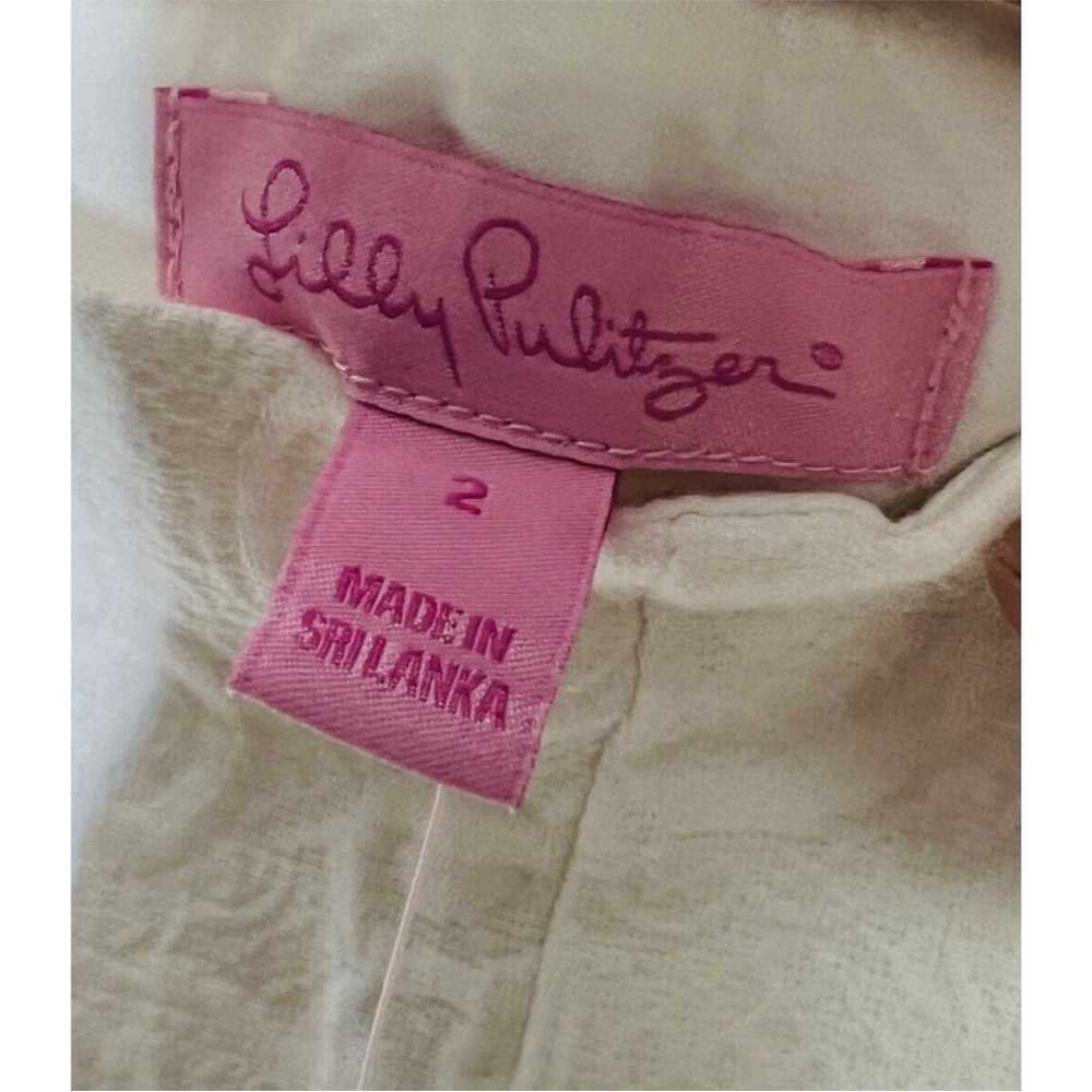 Lilly Pulitzer White Textured Shorts - Picture 4 of 6